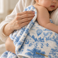 Load image into Gallery viewer, Baby Wellness Signature Toile Organic Towel